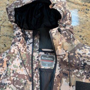 Simms Bulkley Cold Weather Wading/Rain Jacket Camo PrimaLoft/GoreTex List $599